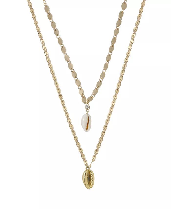 Double Cowrie Shell Layered Necklace Set | Macy's