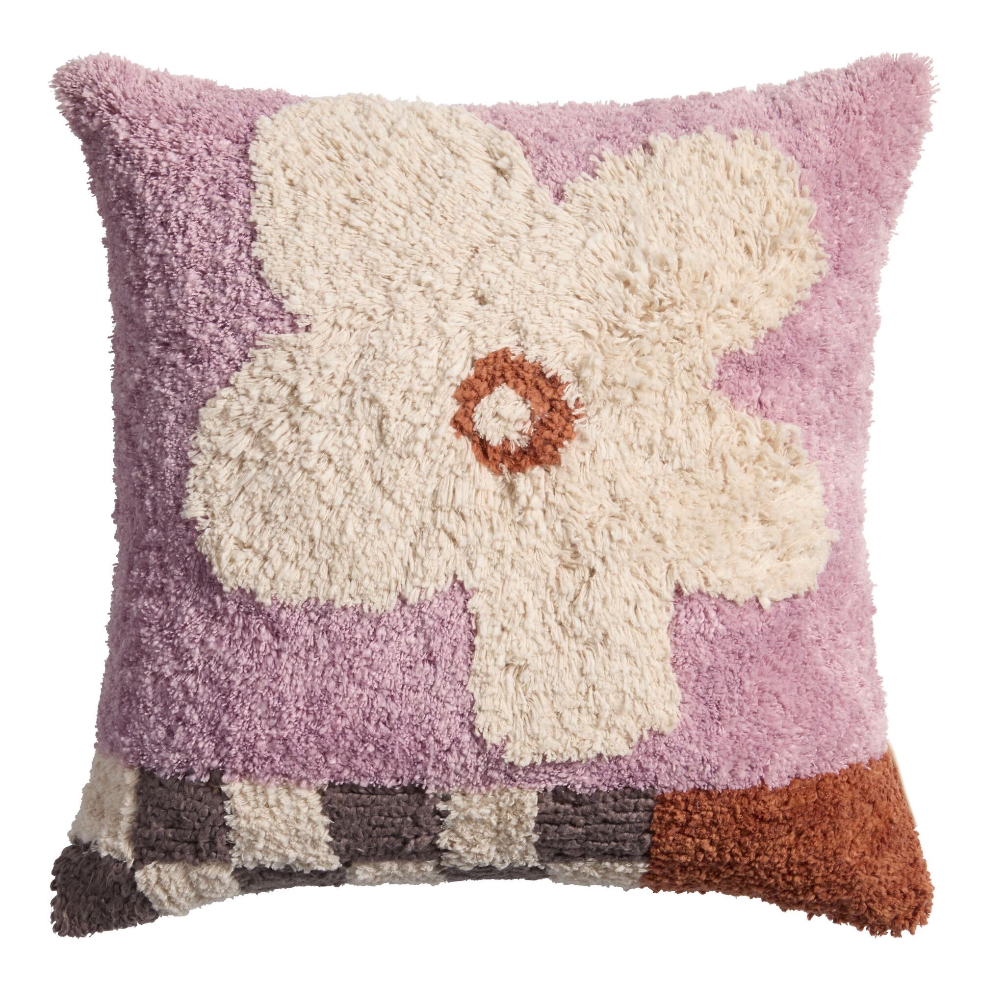 Flower 🌺 power. This soft throw pillow with a shag texture is so cute. 🥰 

#LTKFindsUnder50 #LTKHome