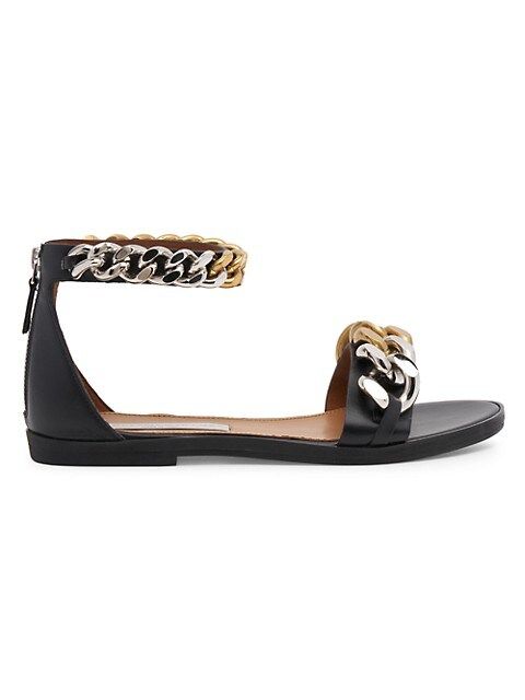 Falabella Faux Leather Chain Sandals | Saks Fifth Avenue