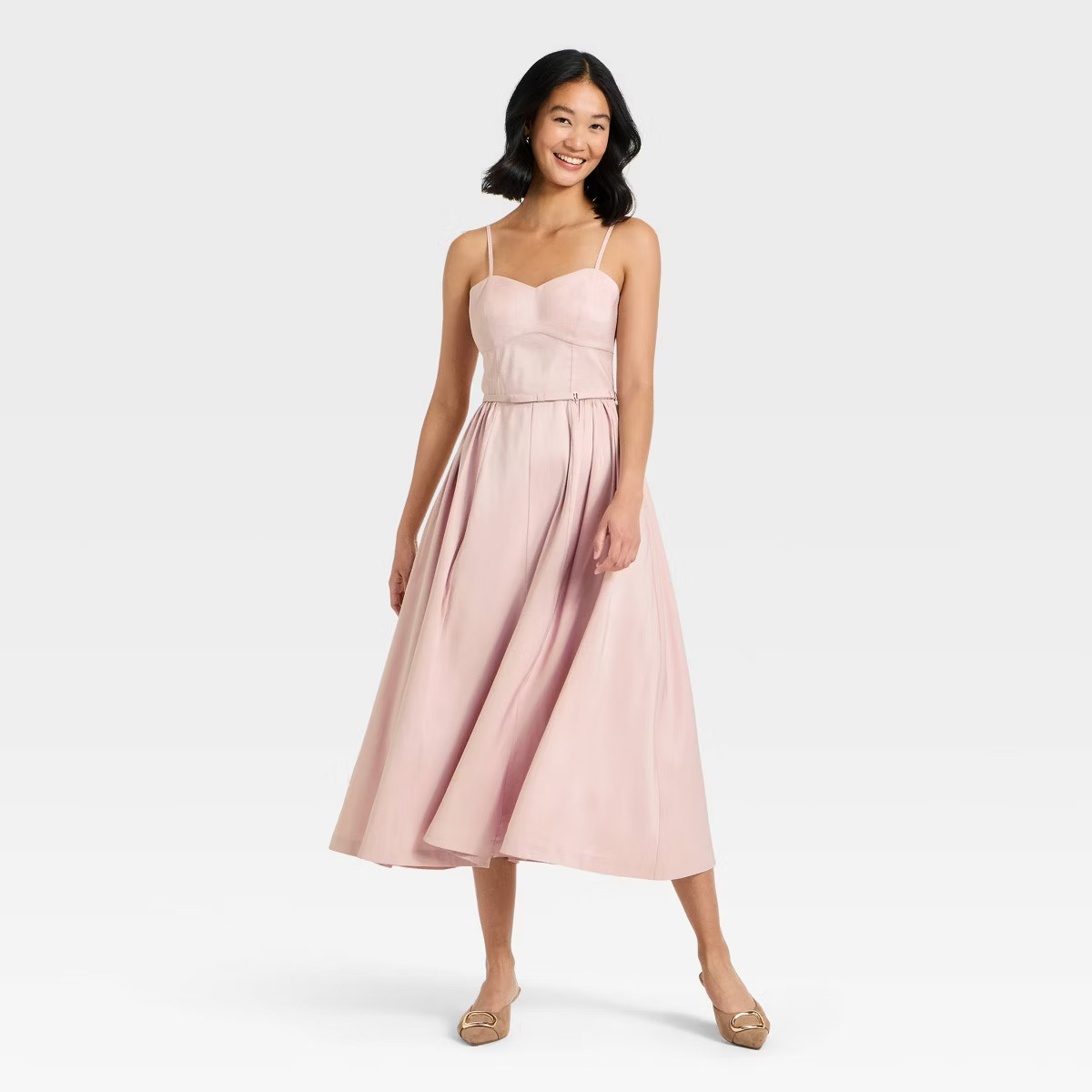 Women's Bow Belt Midi Dress - A New Day™ | Target