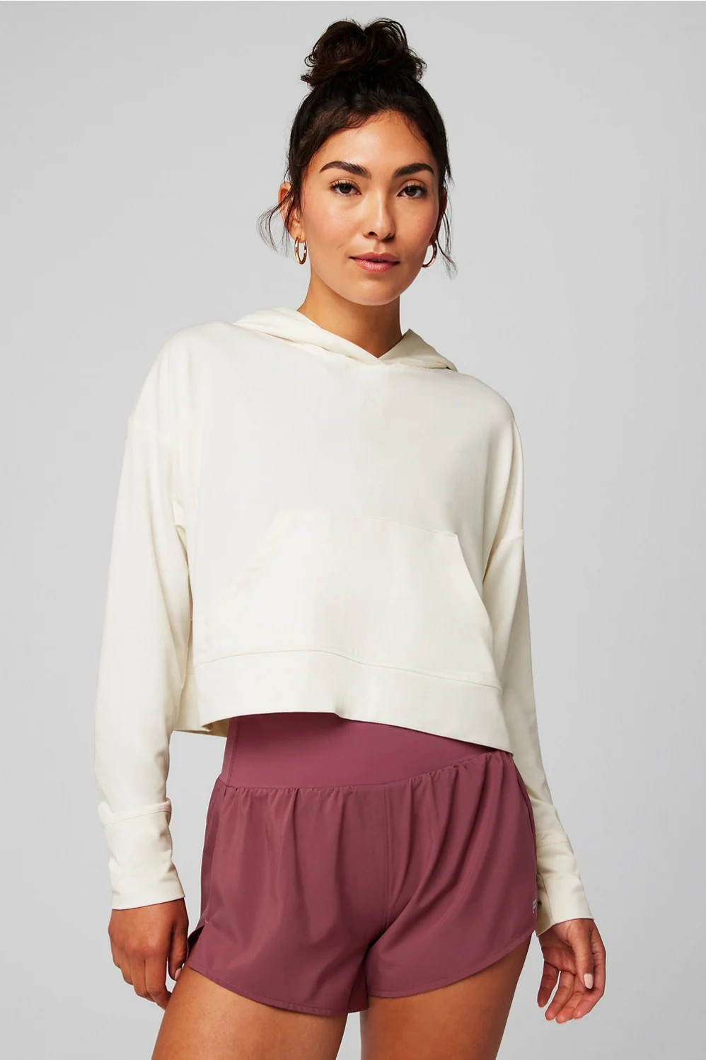 Cloud Jersey Cropped Hoodie | Fabletics