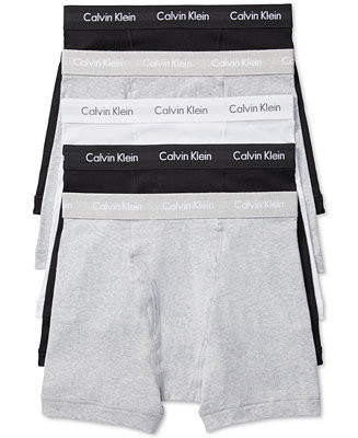 Men's 5-Pack Cotton Classic Boxer Briefs Underwear | Macy's