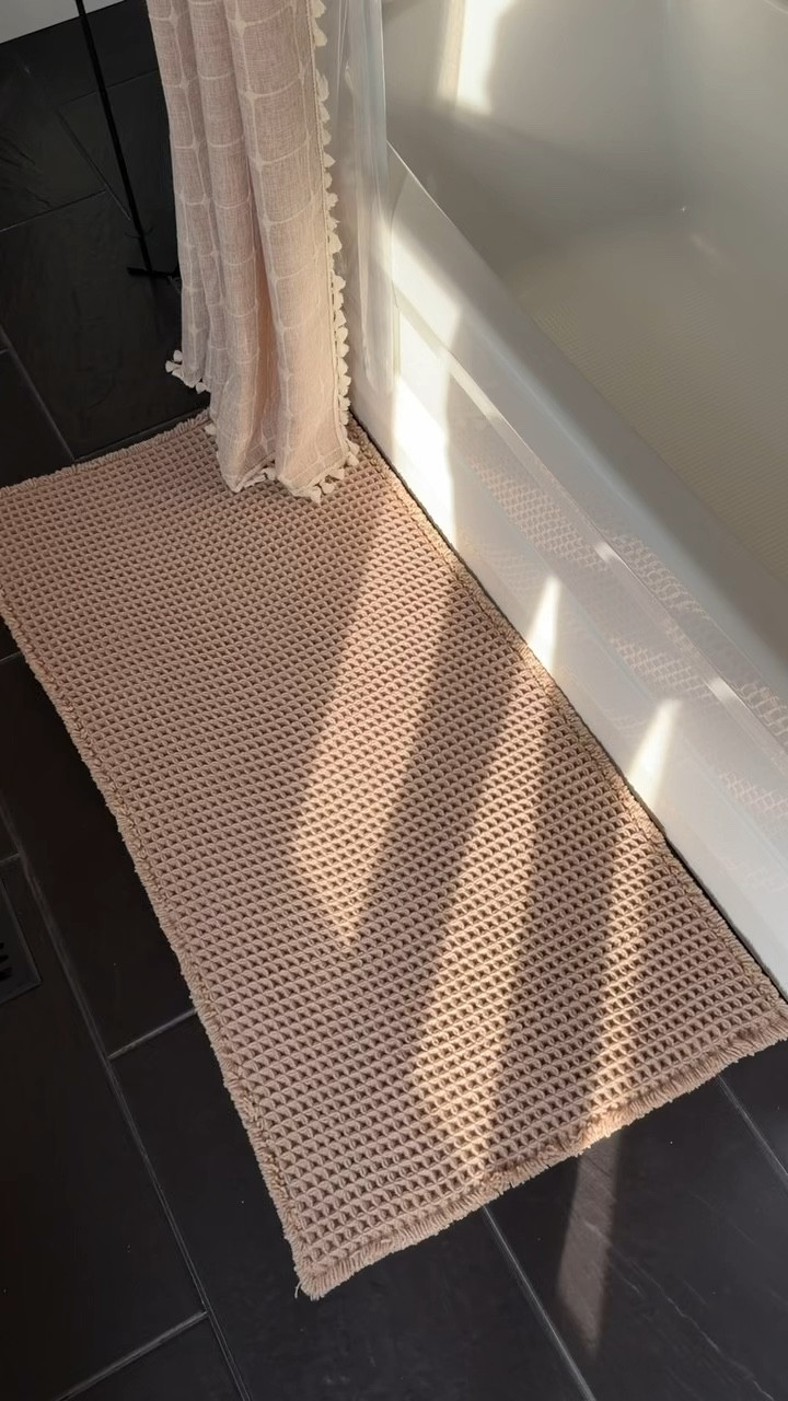 My boho quick-dry waffle bath mat is on sale for Amazon prime days! There are multiple sizes & colors to choose from! This color is “khaki” & size is 36”x24” — perfect for any shower room! 

#Amazonhome