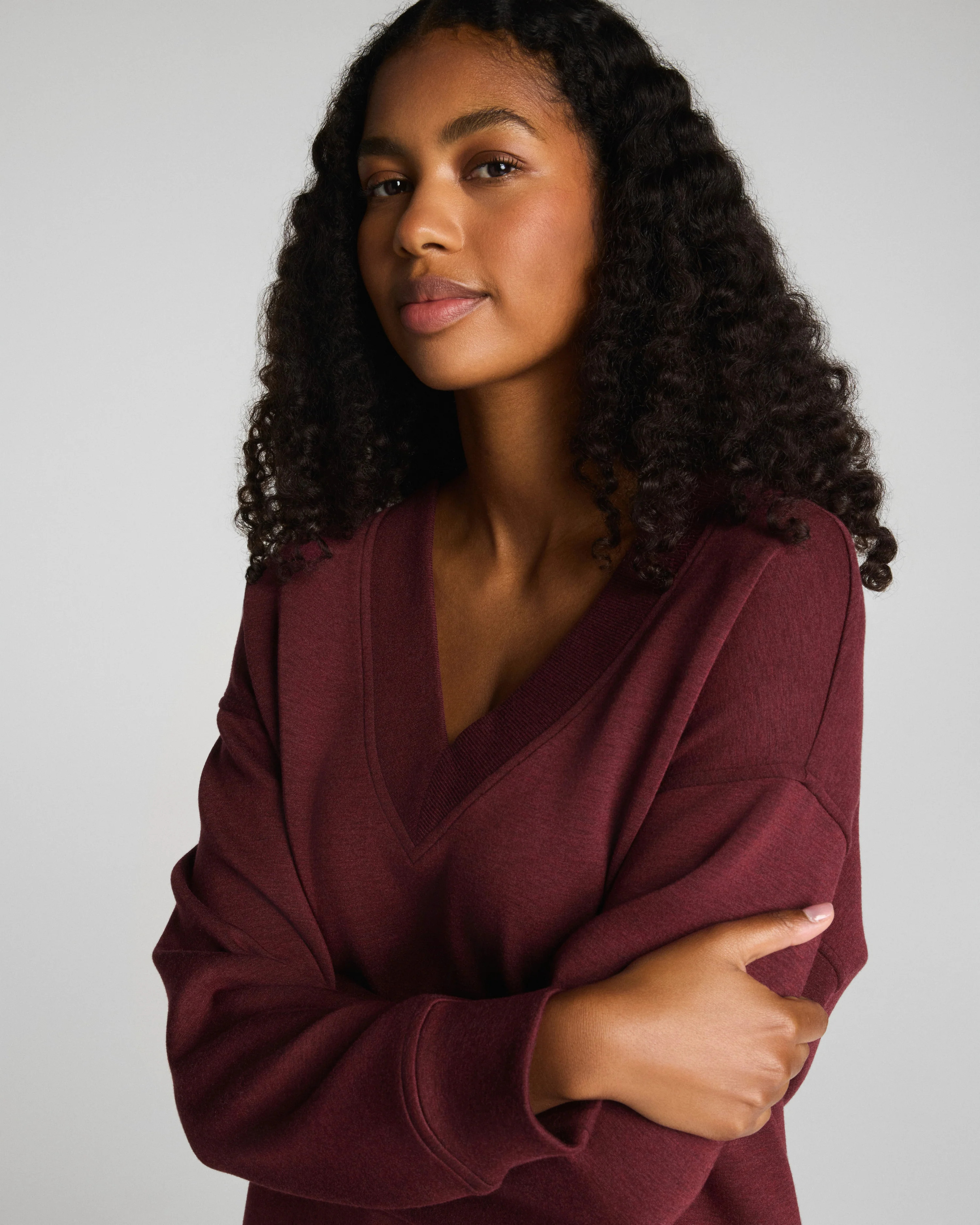 AirEssentials V-Neck Tunic | Brushed Lounge Tunic | SPANX | Spanx