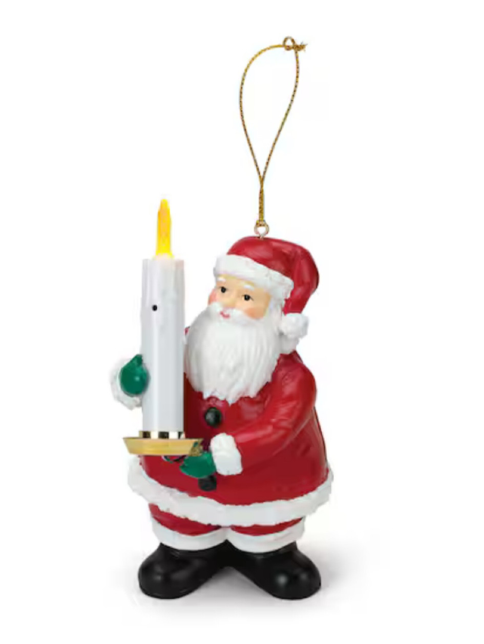 Hang him on the tree & you can "blow out the lights" on the Christmas tree when you blow at the candle. 

#LTKHoliday #LTKGiftGuide #LTKWatchNow