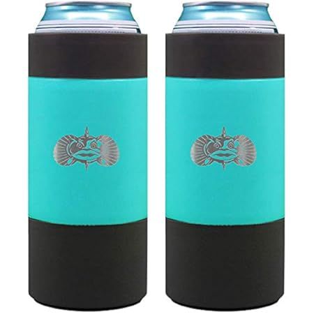 Toadfish Slim Non-Tipping Can Cooler for 12oz Cans - Suction Cup Cooler For Beer & Soda - Stainless  | Amazon (US)