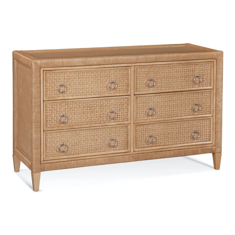 Naples 6 Drawer 54" W Double Dresser | Wayfair Professional