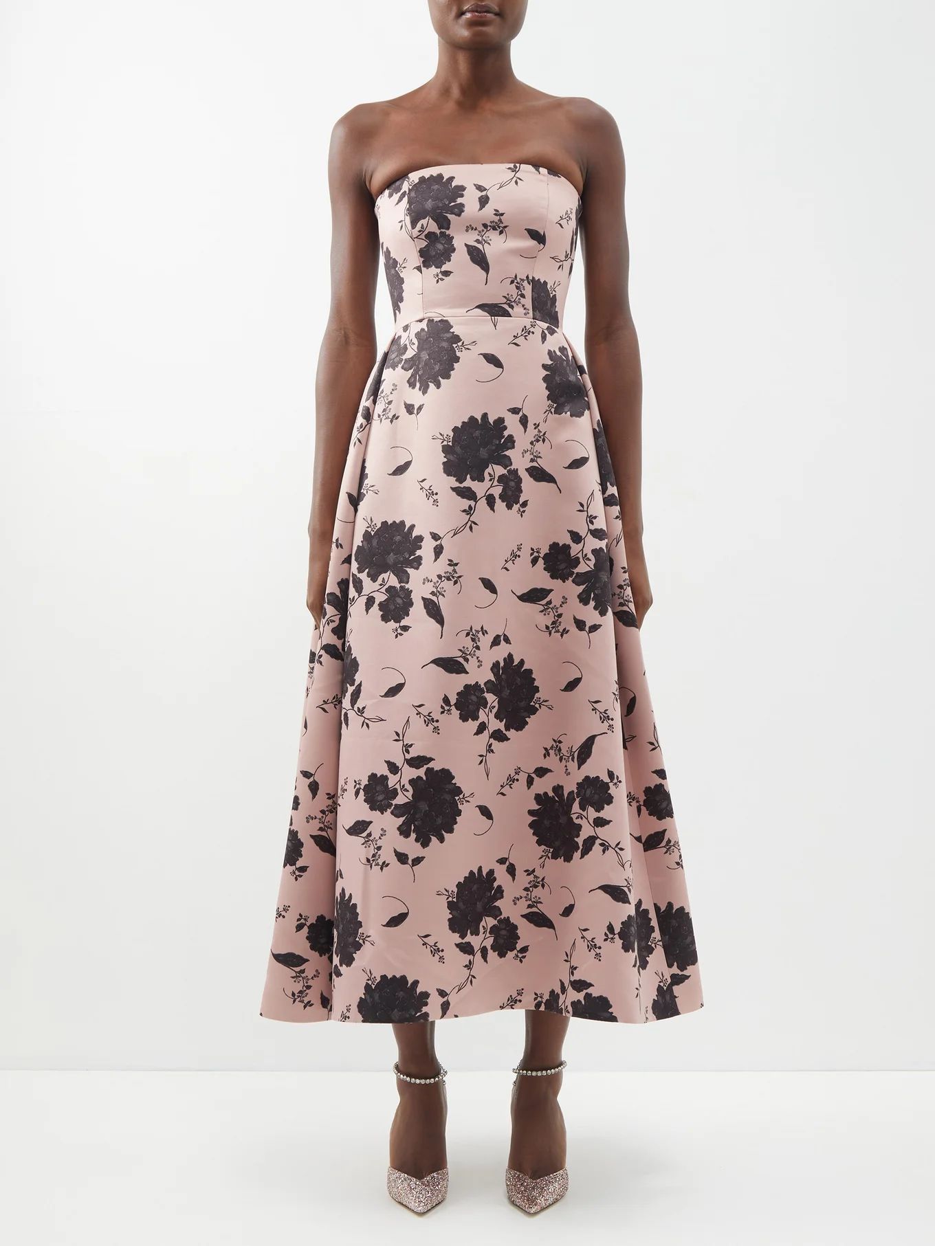 Samuelle off-the-shoulder floral taffeta dress | Matches (US)