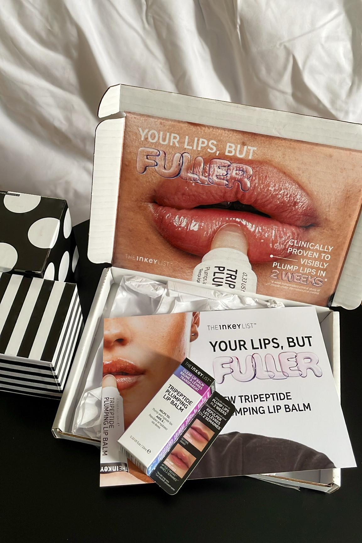More goodies from @theinkeylist 
This lip plumping balm is soo good 🖤
#skincare #lipgloss #lipbalm #beautymusthaves lip gloss, lip balm, skincare, lip plumping, skincare find 

#LTKGiftGuide #LTKbeauty