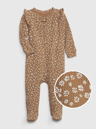 Baby 100% Organic Cotton Waffle One-Piece | Gap (US)