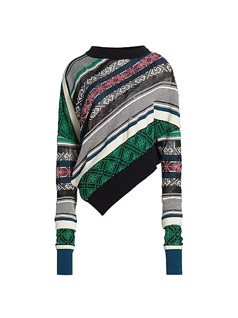 Rug Jacquard Knit Pullover | Saks Fifth Avenue