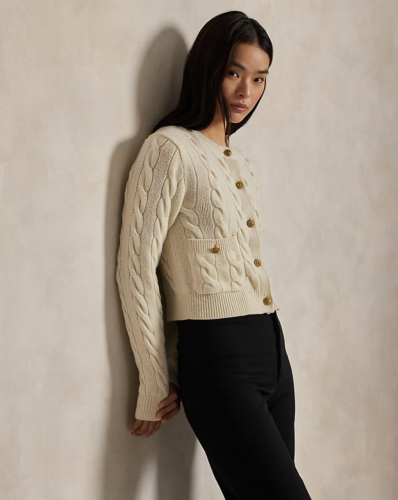 Cable Wool-Cashmere Cardigan | Ralph Lauren (UK)