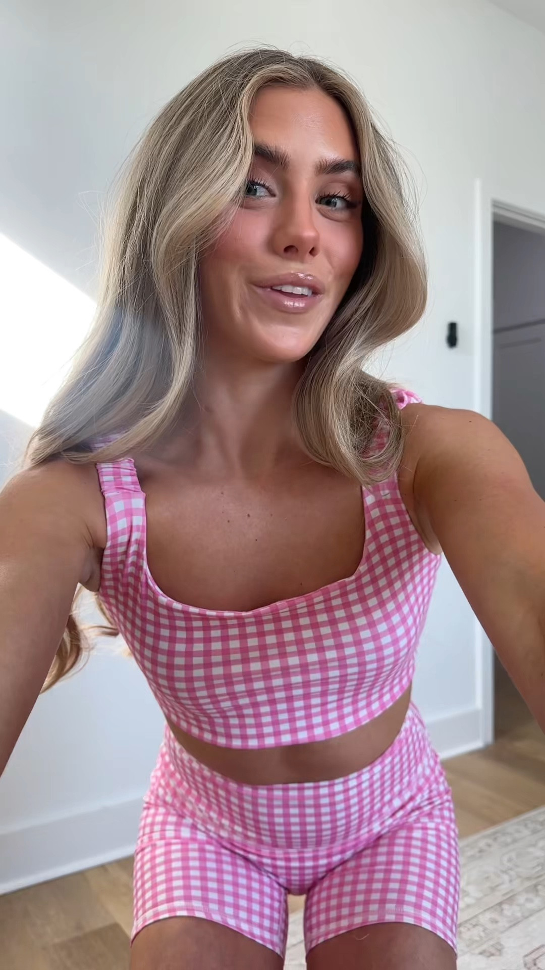 Amazon size small Aoysky Womens Workout Gingham 2 Piece Outfits Padded Open Back Crop Tank High Waist Sports Shorts Sets Yoga Matching Sets

#LTKfitnessgoals #LTKootd #LTKActive