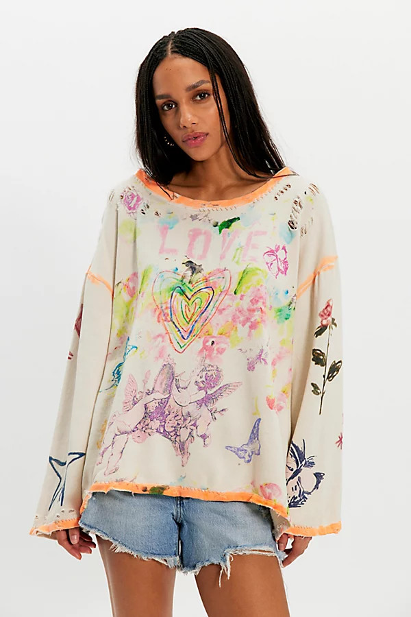 Magnolia Pearl Painting Clouds Hermosa Sweatshirt | Free People (Global - UK&FR Excluded)