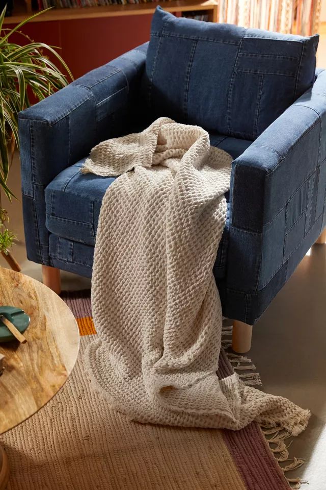 Urban Renewal Recycled Waffle Throw Blanket | Urban Outfitters (US and RoW)