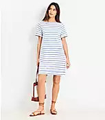 Striped Pocket Tee Dress | LOFT