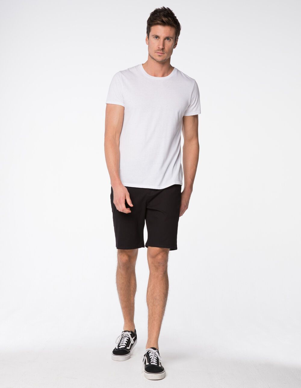 RSQ Mid Length Black Chino Shorts | Tillys