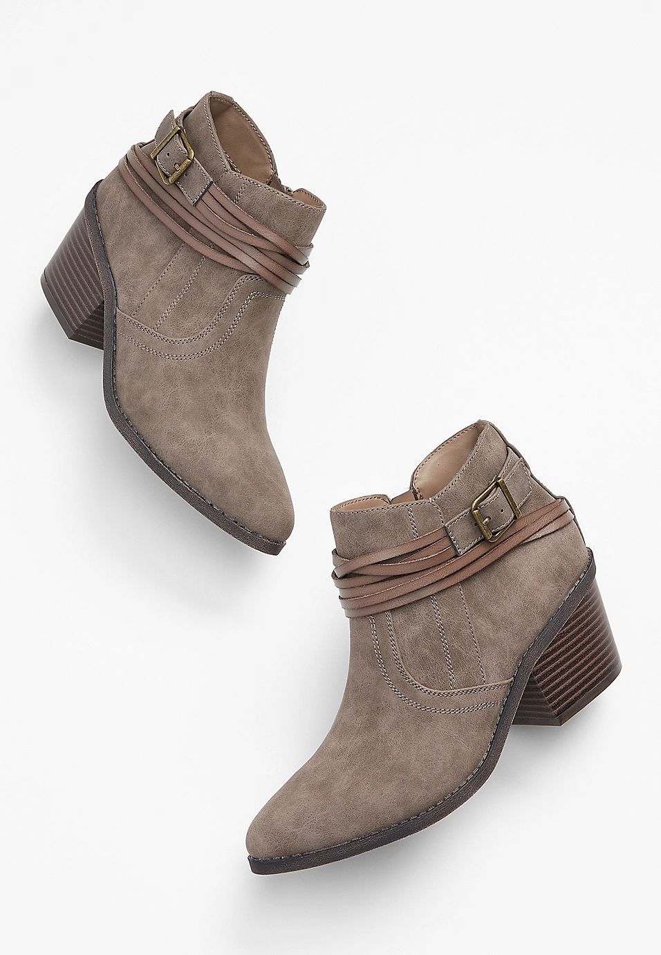 Emily Strappy Belt Ankle Boot | Maurices