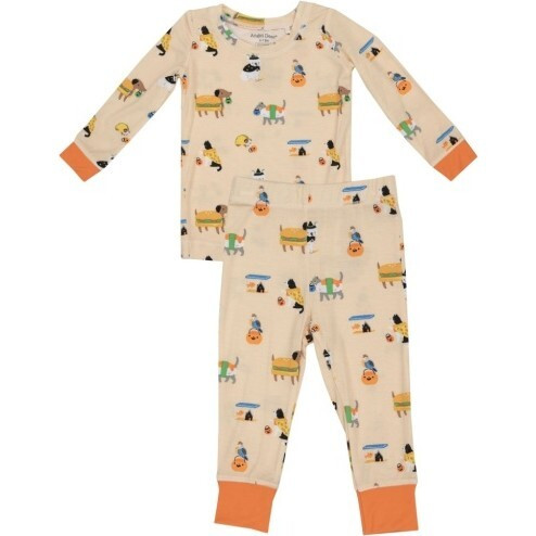 Costumed House Pets L/S Loungewear Set, Orange | Maisonette