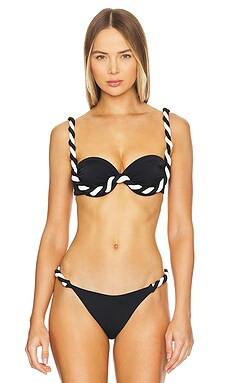 Bahia Maria Olivia Bikini Top in Black from Revolve.com | Revolve Clothing (Global)