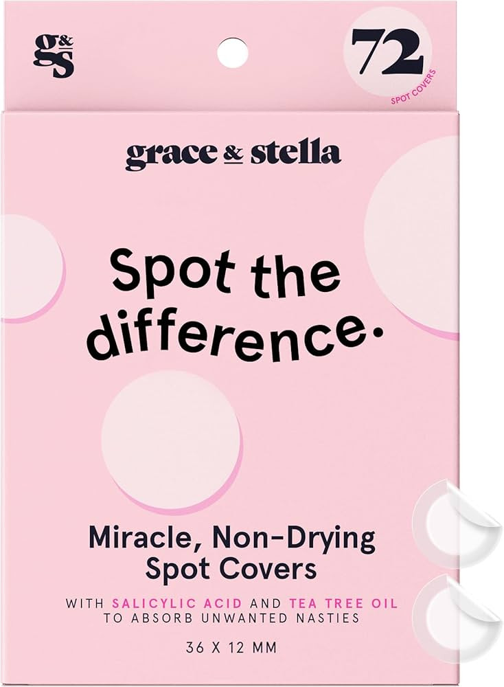 grace & stella Award Winning Pimple Patches For Face (Round, 72 Count) - Hydrocolloid Acne Patche... | Amazon (US)
