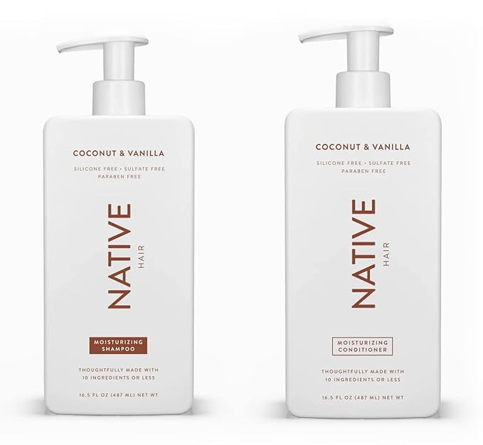 Native Shampoo and Conditioner Set | Sulfate Free, Paraben Free, Dye Free, with Naturally Derived... | Amazon (US)