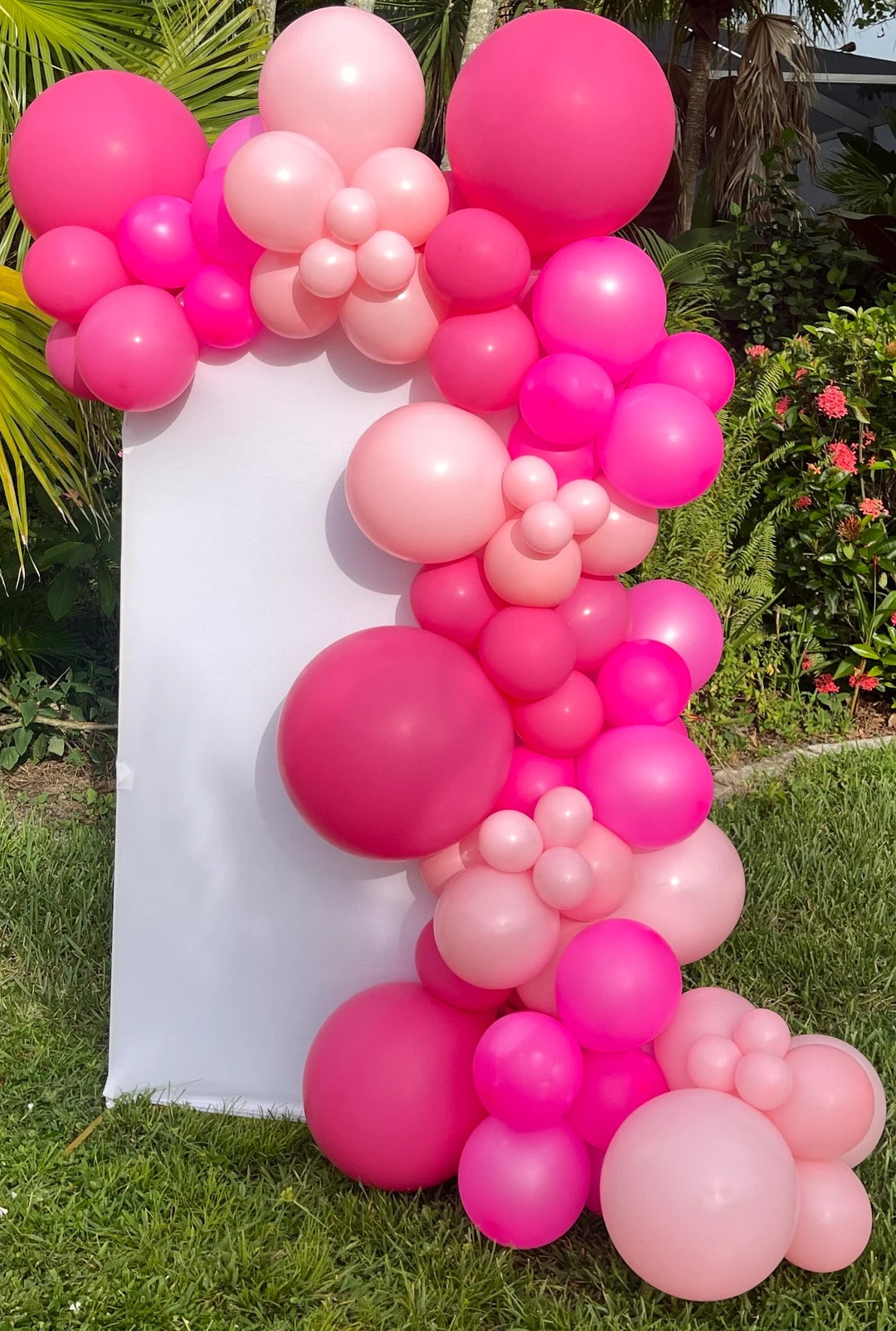 Hot Pink Balloon Arch Kit Bachelorette Party Decorations Neon Pink Malibu Balloon Hot Pink Themed... | Etsy (US)