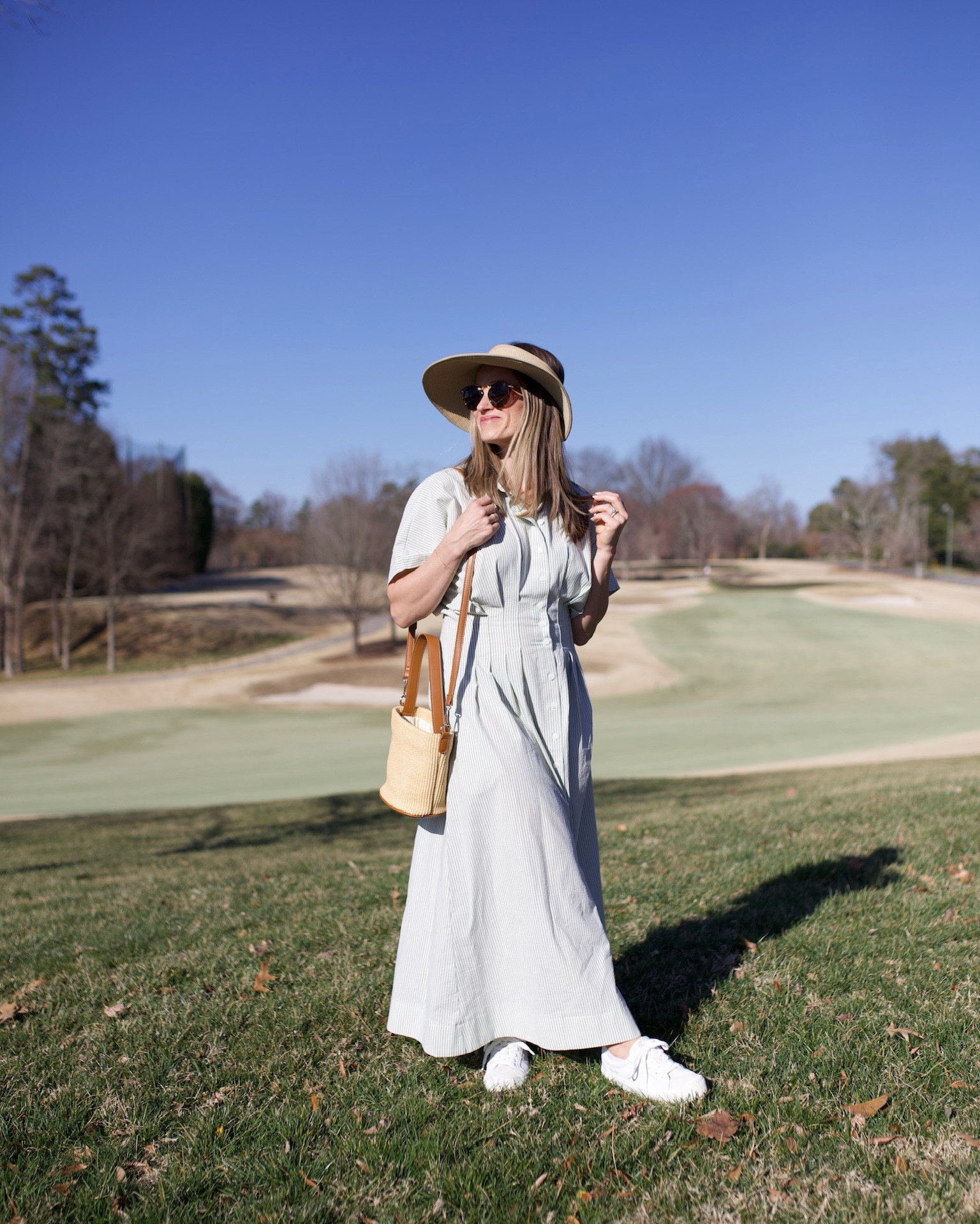 Size XS in this green striped dress! It would be perfect for the masters, spring family photos, or Easter!

#LTKSeasonal

#LTKFindsUnder100 #LTKSeasonal