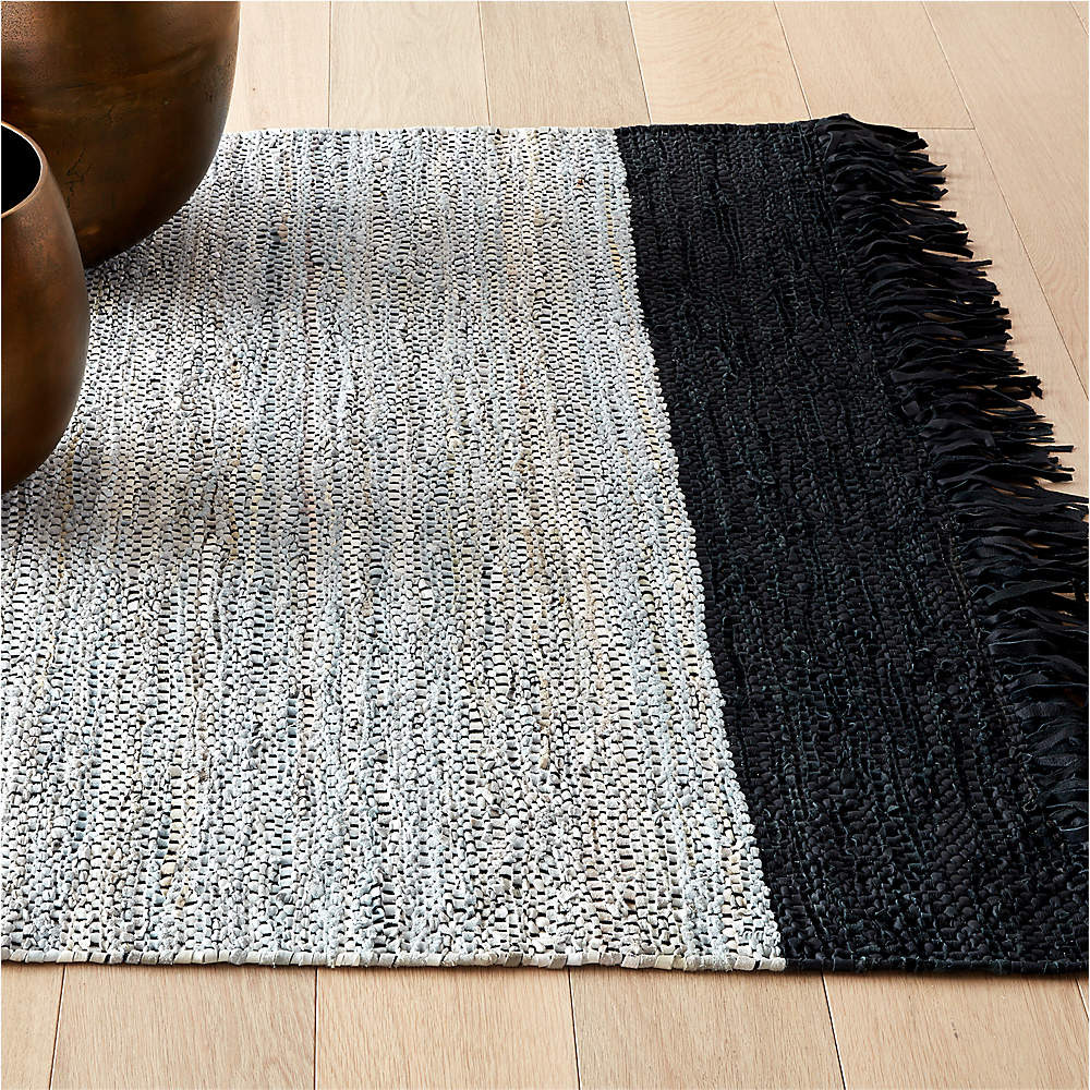 Natural Leather Dressage Area Rug 8'x10' + Reviews | CB2 | CB2