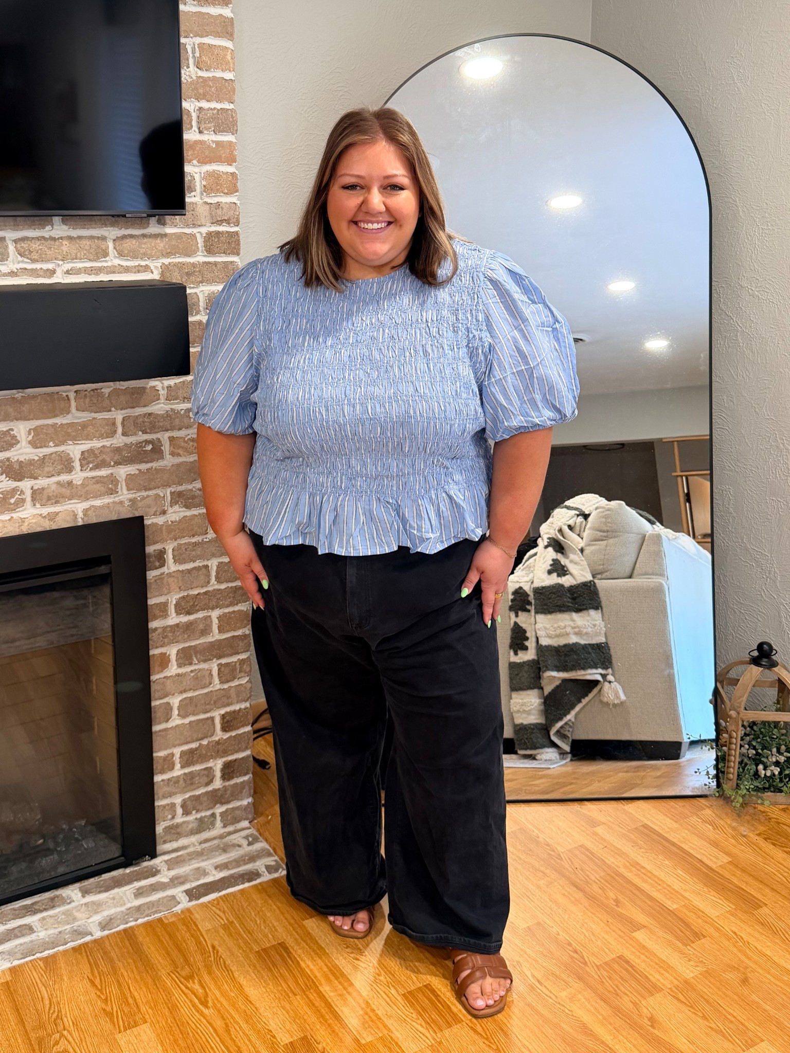 plus size spring top from Old Navy🌷

Top - 4X
Pants - 26
Sandals - 10W

#LTKPlusSize #LTKootd #LTKSeasonal