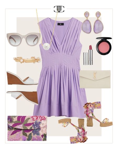 Spring is here and we also know that beautiful weddings are in full bloom. Here are a few different wedding guest options that would be great looks from coastal to desert to garden and everything in between. 

spring dress, wedding guest dress, heels, sunglasses, clutch, earrings, lipstick

#LTKstyletip #LTKover40 #LTKshoecrush