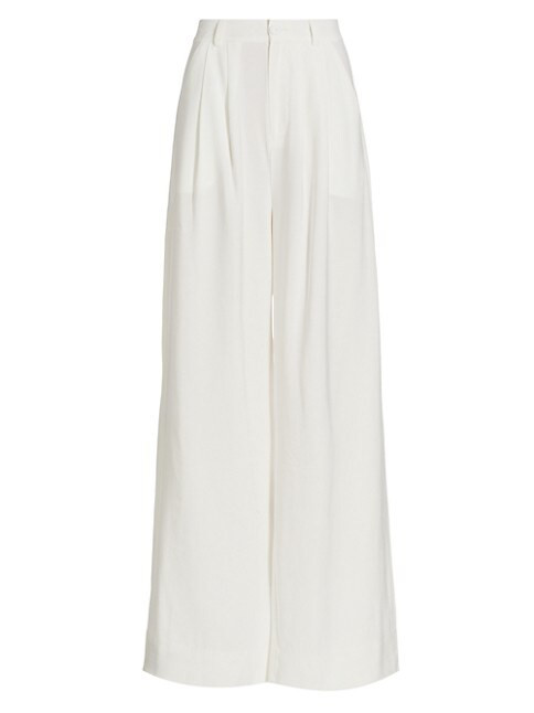 Fabi Pleated-Front Pants | Saks Fifth Avenue