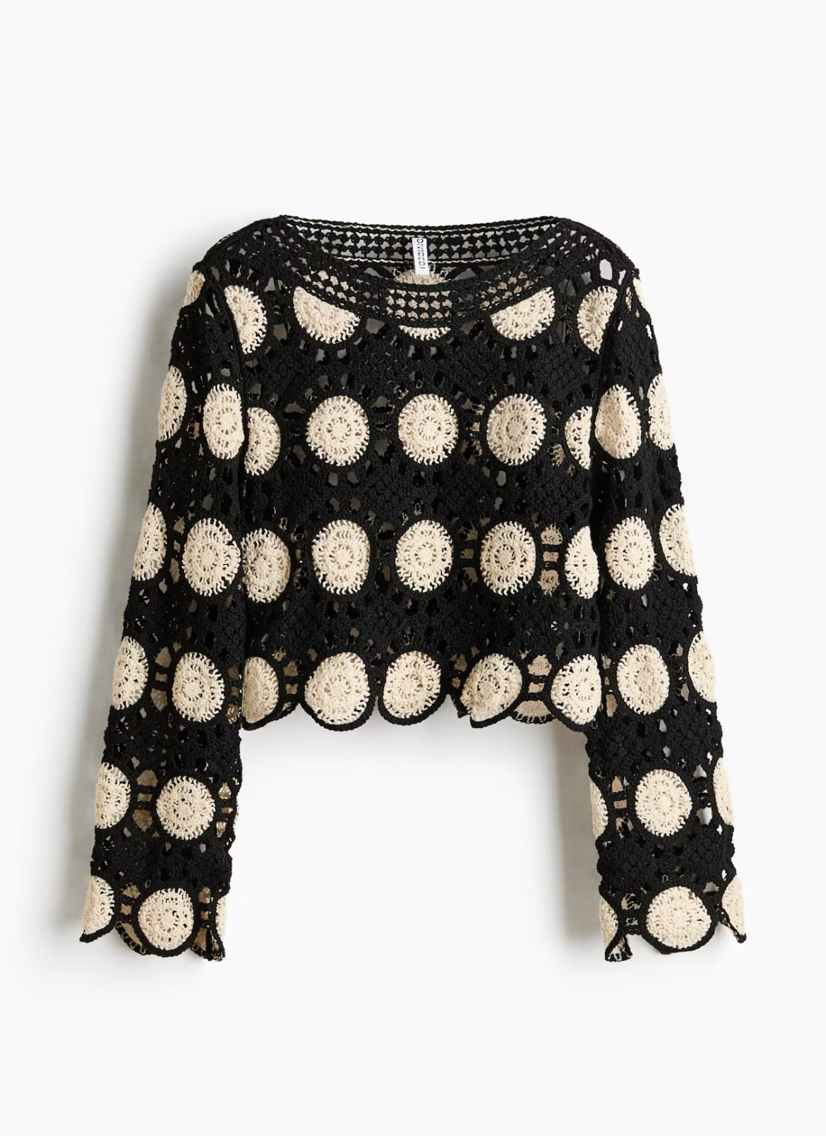 Black and white crochet top 

#LTKSeasonal