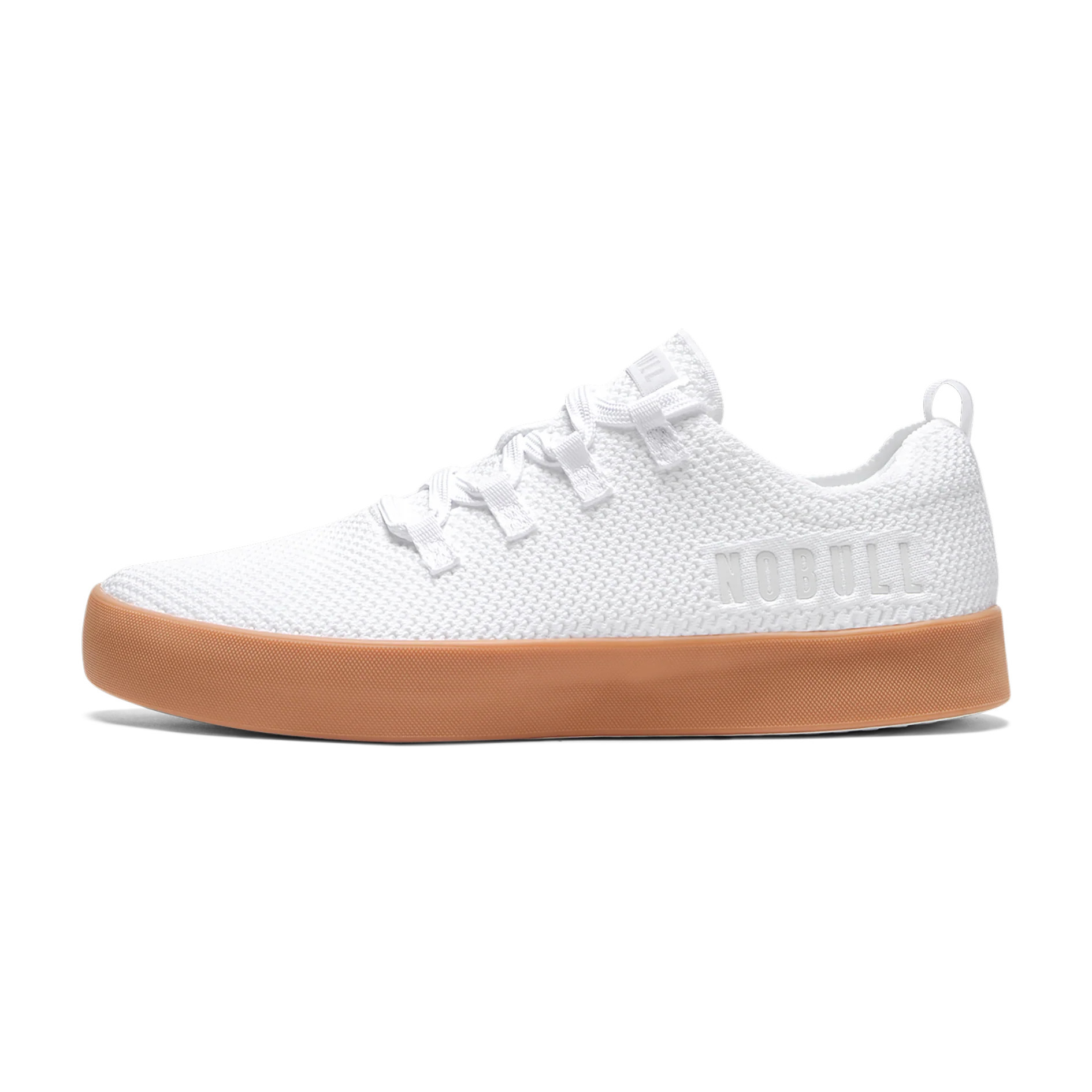 Women's White Gum Recs Knit Shoes | NOBULL | NOBULL
