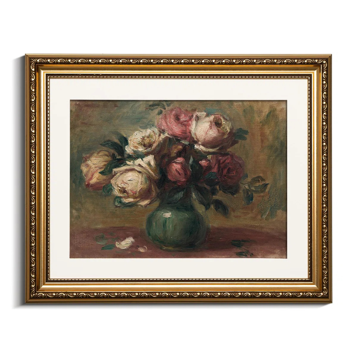 Gold Framed Wall Art Canvas Print Home Decor Flower Art Vintage Botanical Prints Rustic Farmhouse... | Wayfair North America