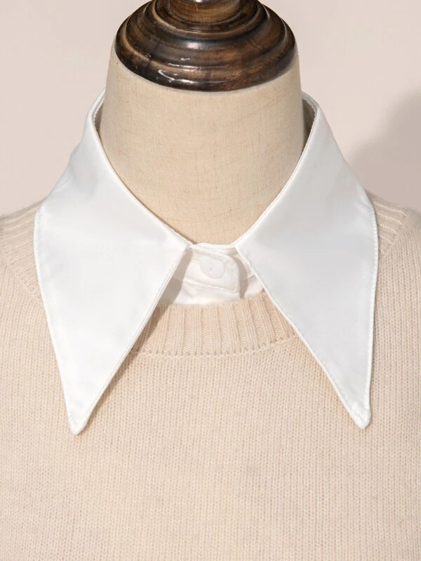Button Front Dickey Collar | SHEIN