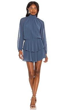 Yumi Kim Class Act Dress in Swiss Dot Niagra from Revolve.com | Revolve Clothing (Global)