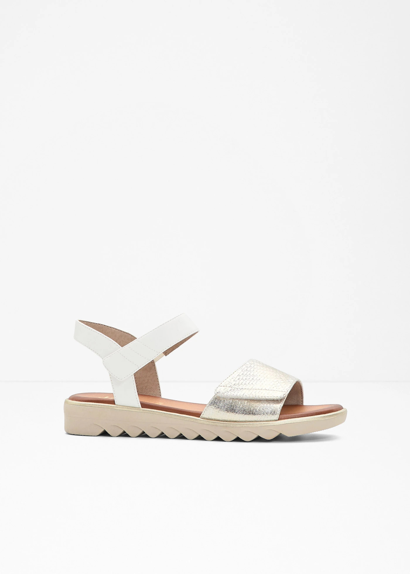 Jana sandalen in comfortabele wijdte wit-champagnekleur | Bonprix NL (Influencer)