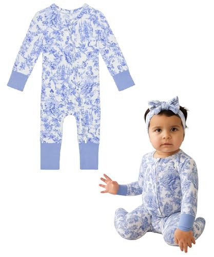 Posh Peanut Convertible Baby Sleepers - Footless Baby Pajamas with 2 Way Zipper for Easy Diaper Changes - Girls, Briar, Newborn | Amazon (US)