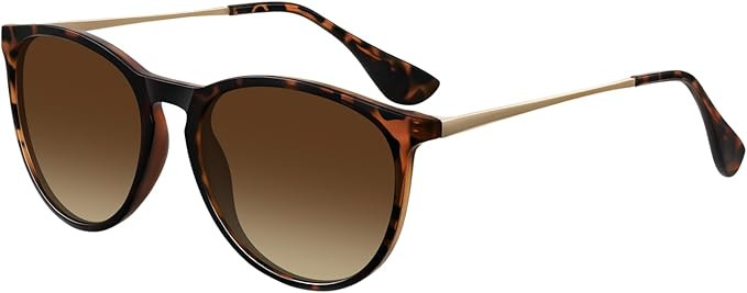 CHBP Polarized Sunglasses for Women Men - Trendy 2025 Vintage Classic Retro Round Mirrored Lens D... | Amazon (US)