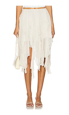 Free People Susanna Midi Skirt in White Alyssum from Revolve.com | Revolve Clothing (Global)
