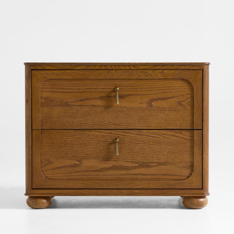 Thurloe Oak Wood Kids Nightstand by Jake Arnold | Crate & Kids | Crate & Barrel