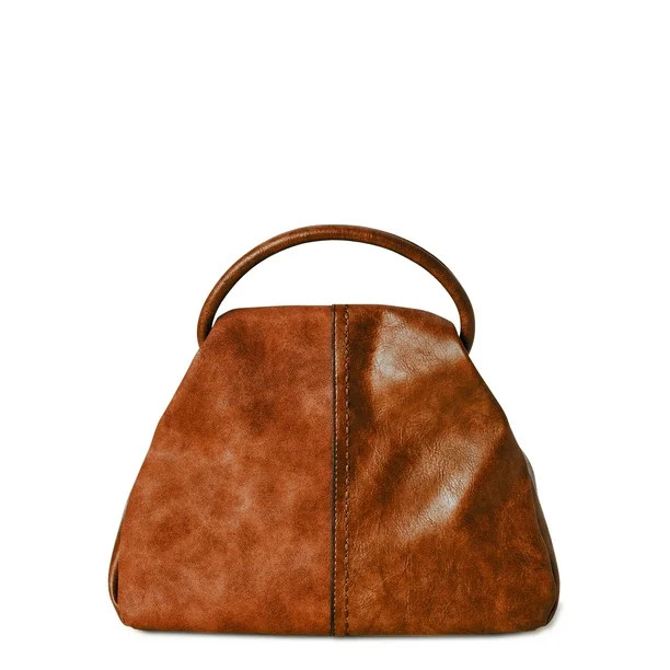 Time and Tru Women’s Fiona Crossbody Handbag Brown - Walmart.com | Walmart (US)