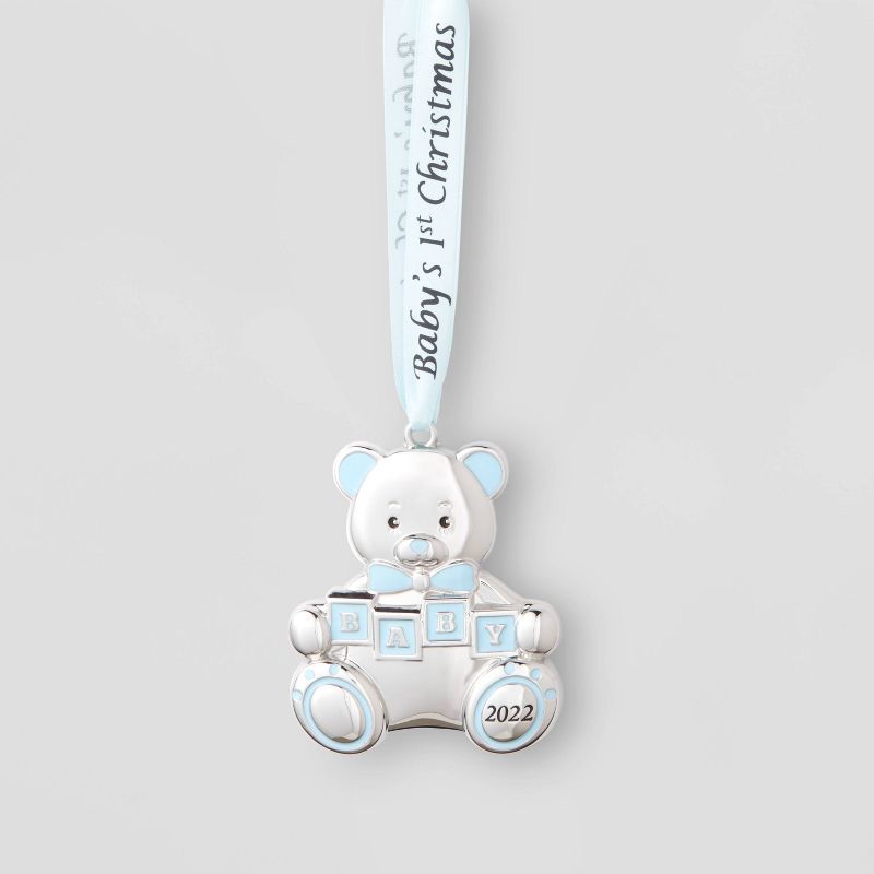 Metal 'Baby 2022' Teddy Bear Christmas Tree Ornament - Wondershop™ | Target