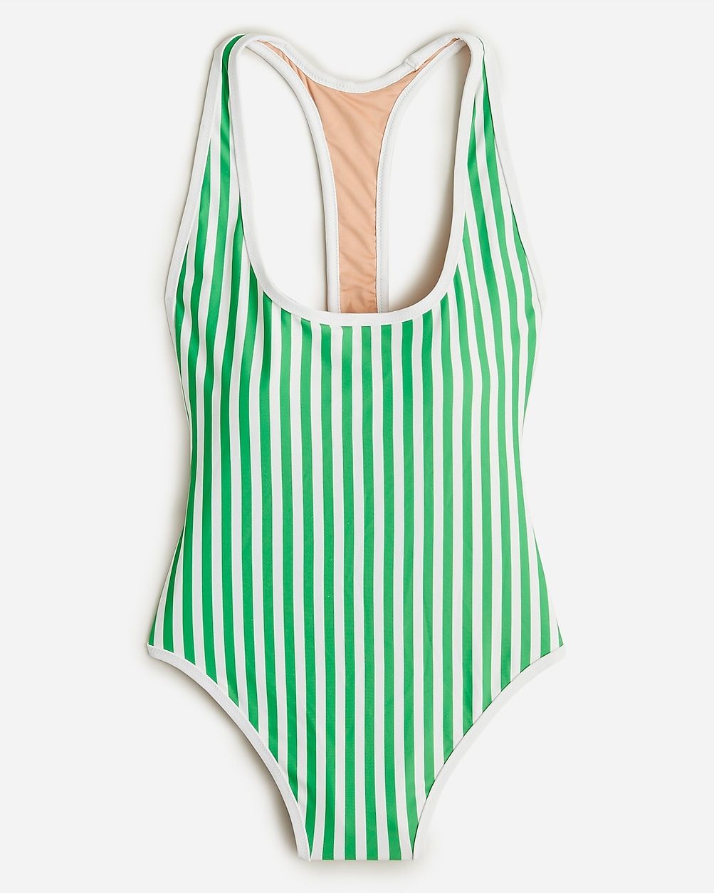 Racerback one-piece swimsuit in stripe | J. Crew US