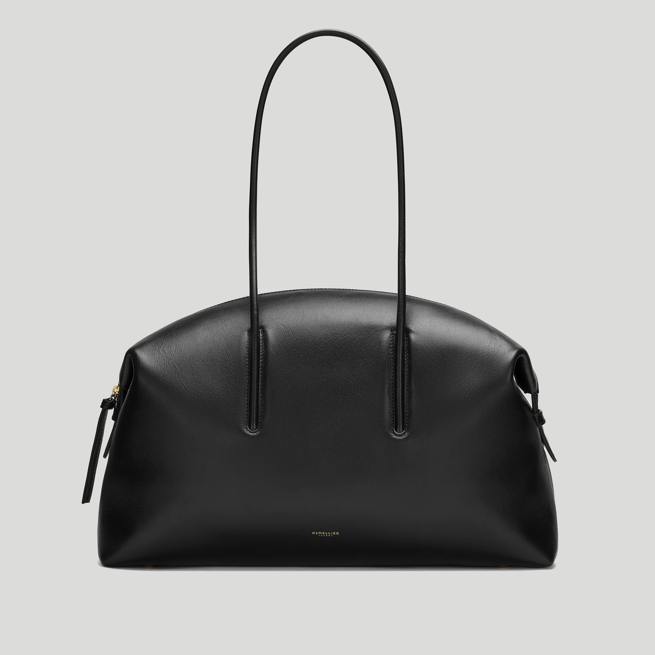 DeMellier The Stockholm in Black Fine Grain Leather Tote & Work bag | DeMellier