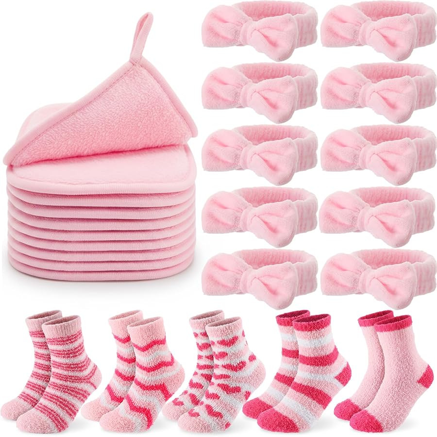 Ramede 10 Sets Galentines Day Gifts Bulk for Women Valentines Day Gifts Pink Valentines Socks Mak... | Amazon (US)