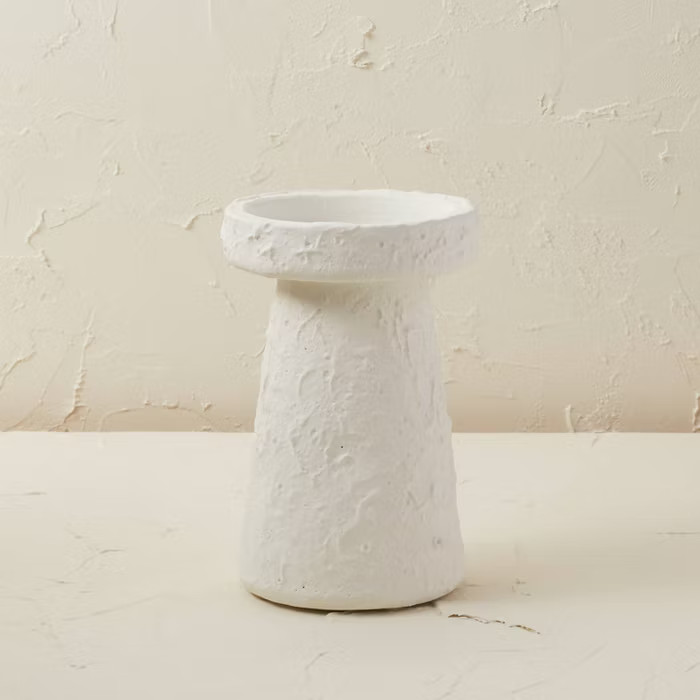 8" x 5" Terracotta Candle Holder Chalk White - Opalhouse™ designed with Jungalow™ | Target