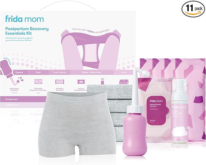 Frida Mom Postpartum Recovery Essentials Kit, Includes Disposable Underwear, Instant Ice Maxi Pad... | Amazon (US)