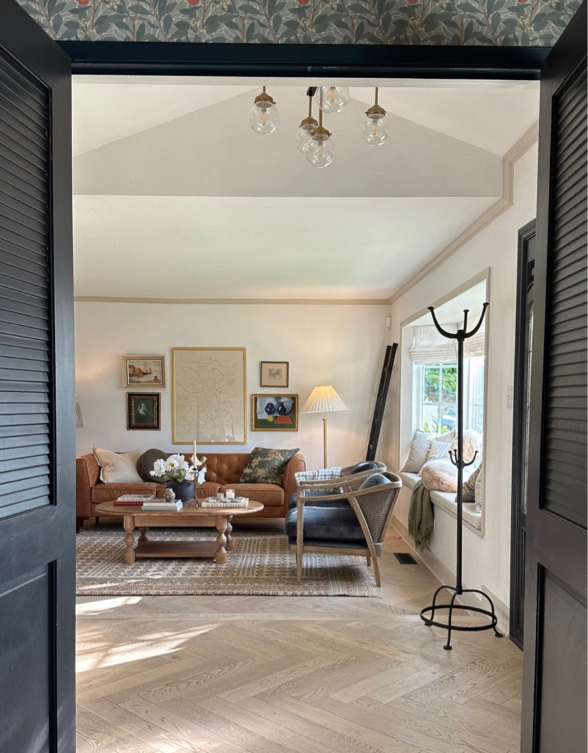 View of the living room from the office 😍
-
Home decor. Living room decor. Home styling. Standing coat rack. Coffee table. Area rug. Accent rug. Lulu and Georgia. Amazon finds. 

#LTKhome #LTKSeasonal #LTKFind